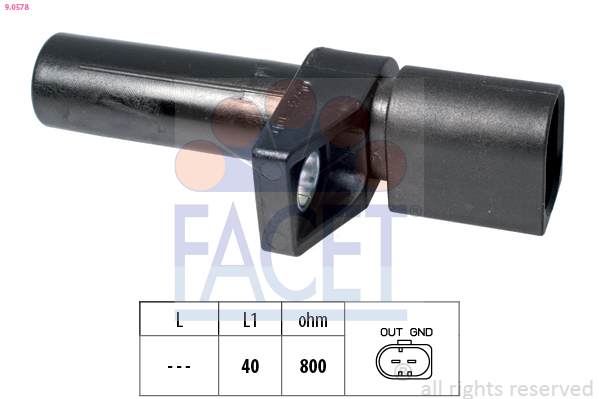Sensor, crankshaft pulse - 9.0578 FACET