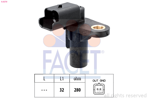Sensor, crankshaft pulse - 9.0579 FACET