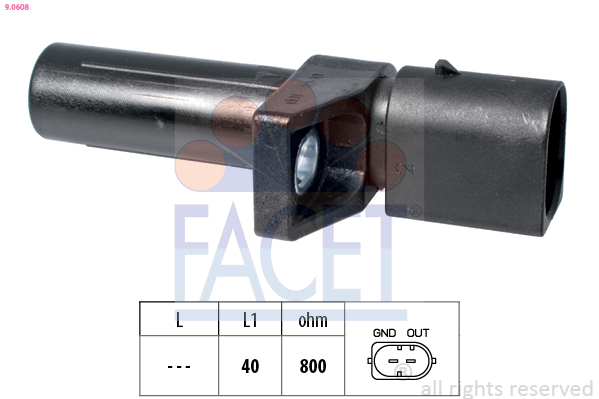Sensor, crankshaft pulse - 9.0608 FACET