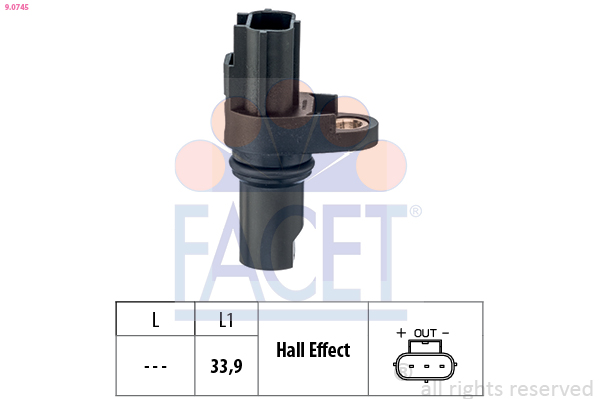 Sensor, RPM - 9.0745 FACET