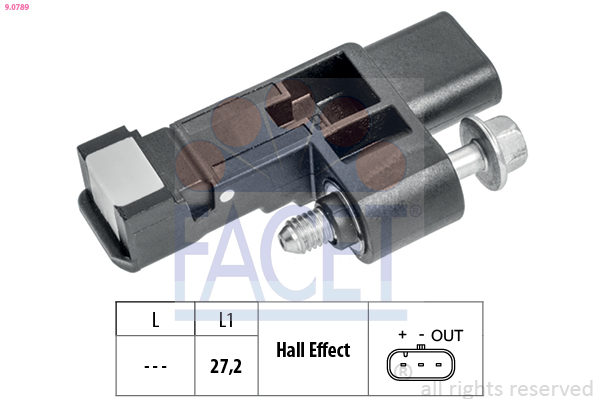 Sensor, crankshaft pulse - 9.0789 FACET
