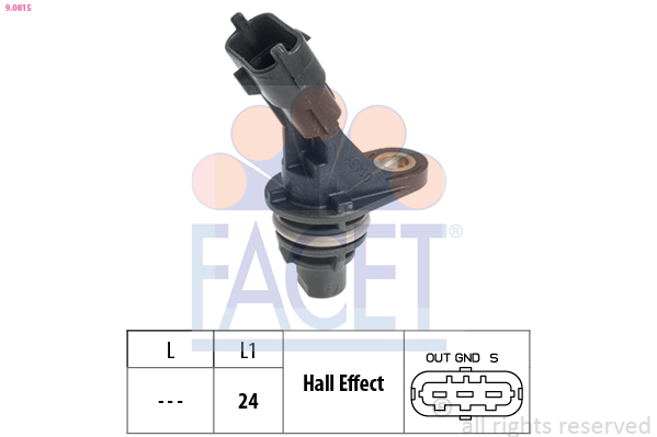 Sensor, RPM - 9.0815 FACET