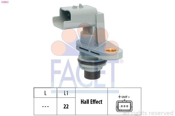jutiklis, aps./min. - 9.0822 FACET