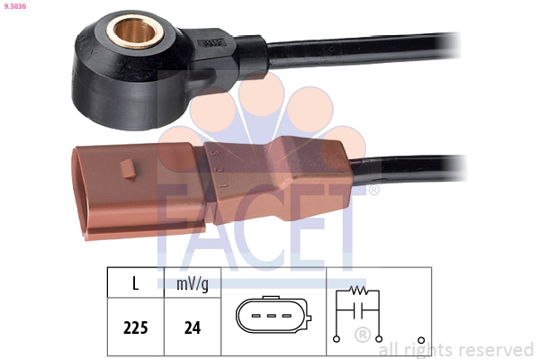 Knock Sensor - 9.3036 FACET