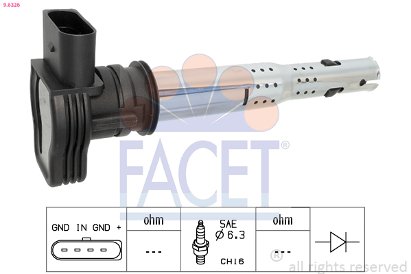 Ignition Coil - 9.6326 FACET