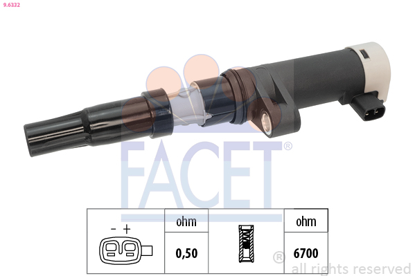 Ignition Coil - 9.6332 FACET