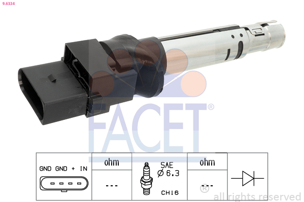 Ignition Coil - 9.6334 FACET