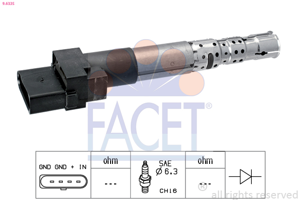 Bobina d'accensione - 9.6335 FACET