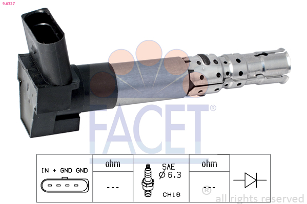 Bobina d'accensione - 9.6337 FACET