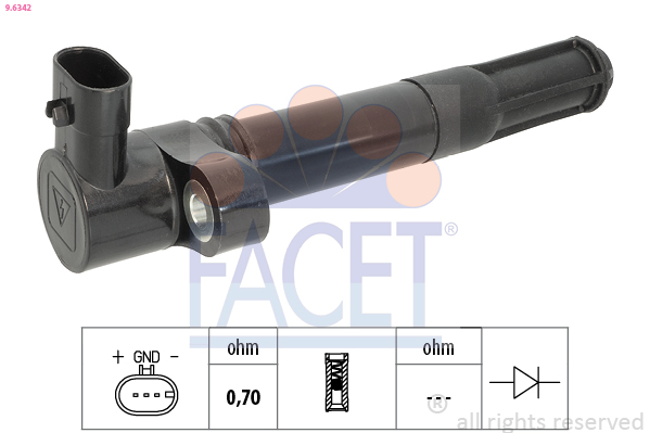 Ignition Coil - 9.6342 FACET