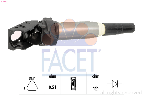 Ignition Coil - 9.6375 FACET