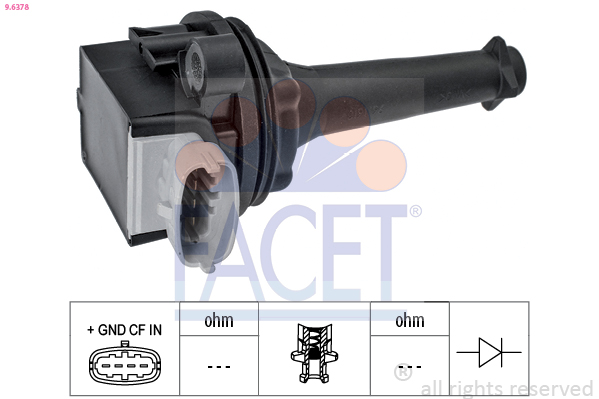 Bobina d'accensione - 9.6378 FACET
