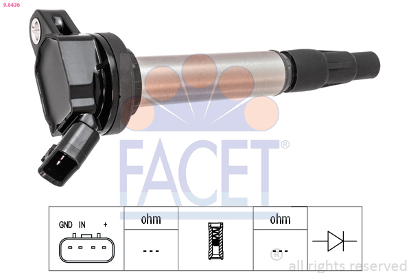 Ignition Coil - 9.6436 FACET