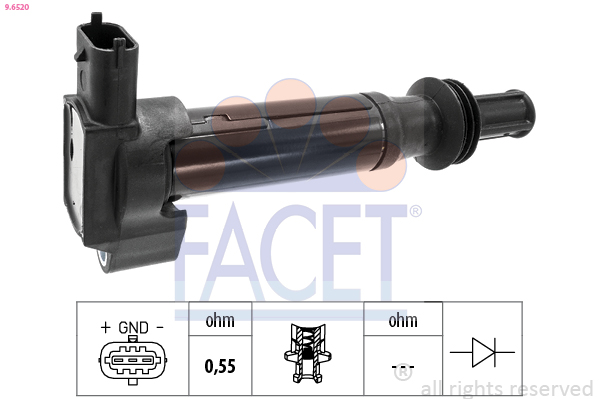 Ignition Coil - 9.6520 FACET