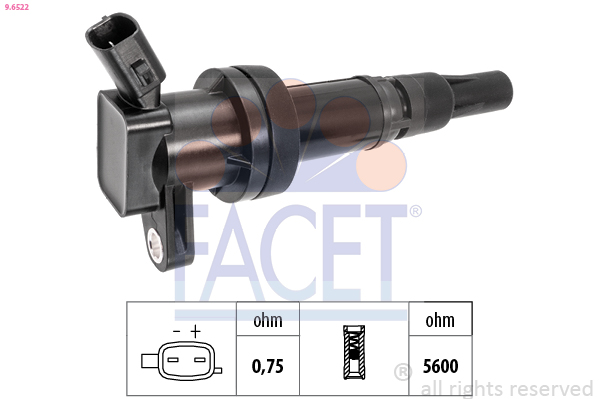 Ignition Coil - 9.6522 FACET