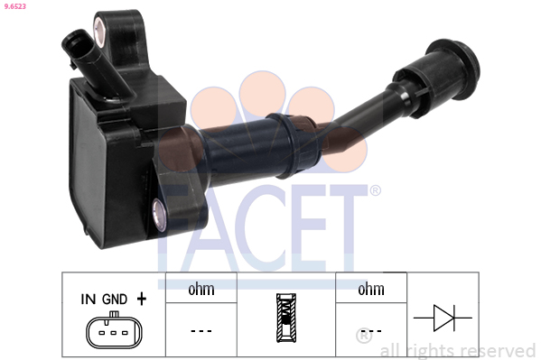 Ignition Coil - 9.6523 FACET
