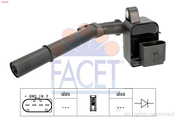 Ignition Coil - 9.6525 FACET