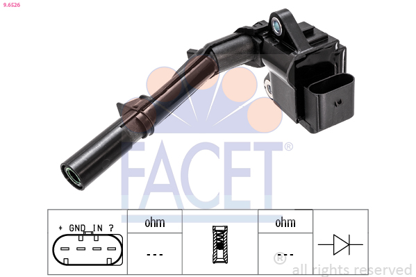 Ignition Coil - 9.6526 FACET