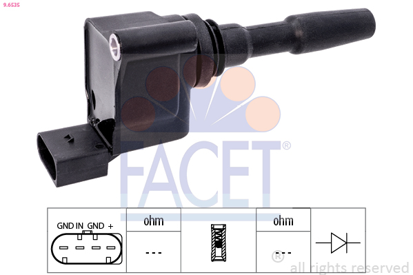 Ignition Coil - 9.6535 FACET