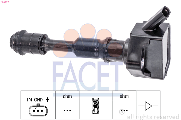 Ignition Coil - 9.6537 FACET