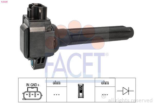 Ignition Coil - 9.6539 FACET