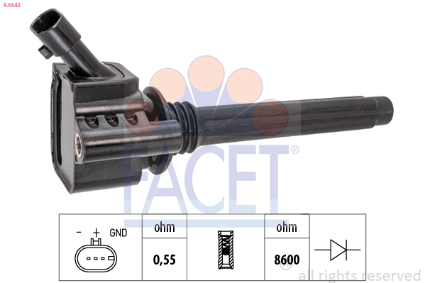 Ignition Coil - 9.6542 FACET