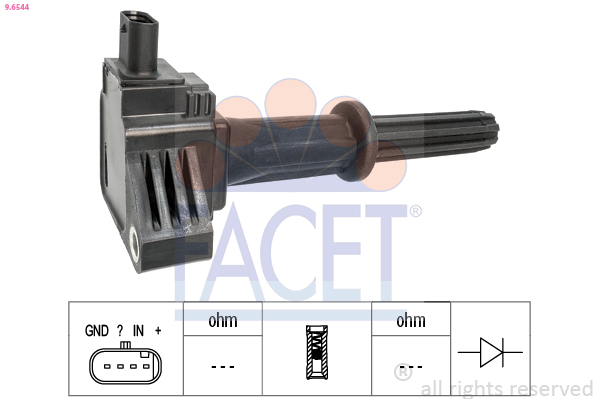 Ignition Coil - 9.6544 FACET