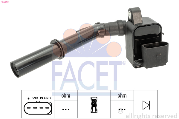 Катушка зажигания - 9.6552 FACET