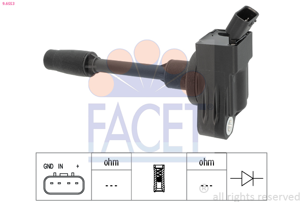 Ignition Coil - 9.6553 FACET