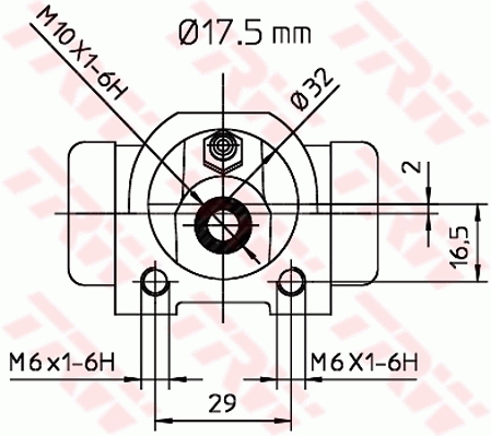 Wheel Brake Cylinder - BWC227 TRW
