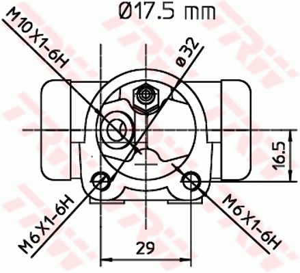 Колесный тормозной цилиндр - BWC247 TRW