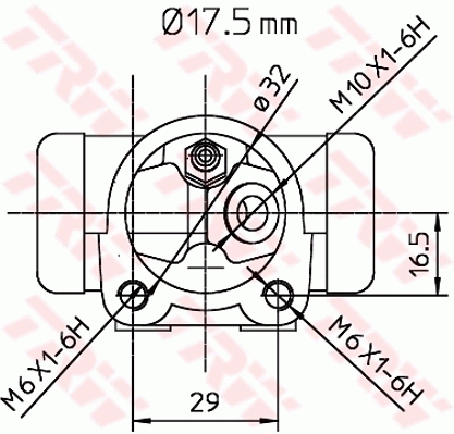Wheel Brake Cylinder - BWC248 TRW