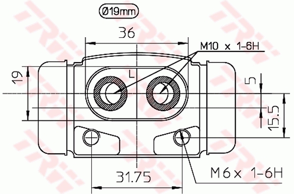 Wheel Brake Cylinder - BWD101 TRW