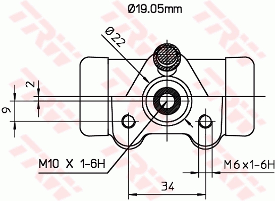 Cilindretto freno - BWD127 TRW