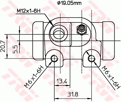 Wheel Brake Cylinder - BWD182 TRW