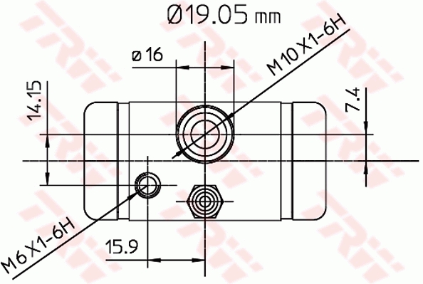 Wheel Brake Cylinder - BWD291 TRW