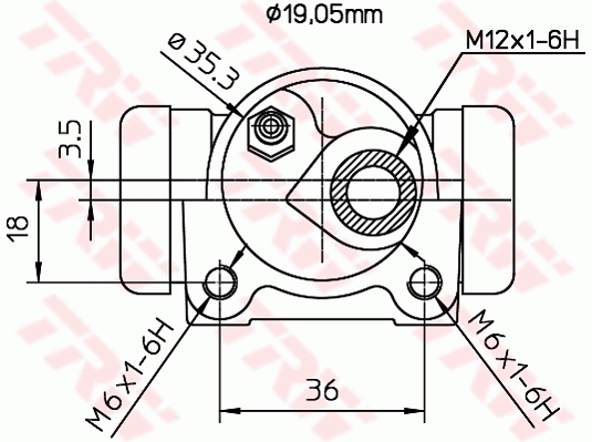 Wheel Brake Cylinder - BWD301 TRW