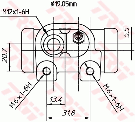 Wheel Brake Cylinder - BWD307T TRW