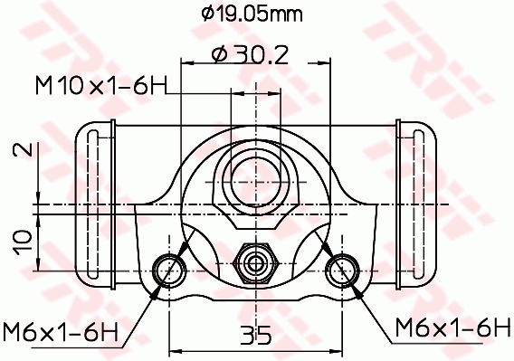 Колесный тормозной цилиндр - BWD337 TRW