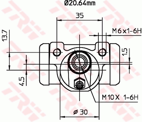 Wheel Brake Cylinder - BWF262 TRW