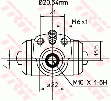 Wheel Brake Cylinder - BWF295 TRW