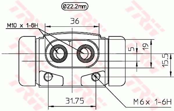 Wheel Brake Cylinder - BWH241 TRW
