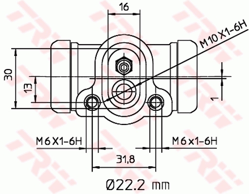 Wheel Brake Cylinder - BWH311 TRW
