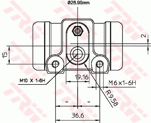 Wheel Brake Cylinder - BWN240 TRW
