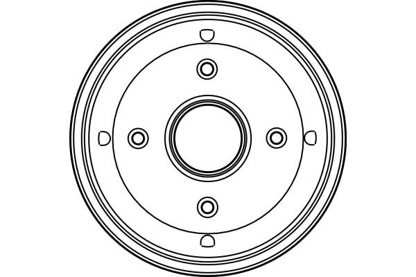 Bremstrommel - DB4124 TRW