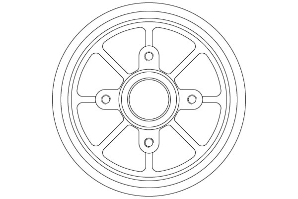 Brake Drum - DB4310MR TRW