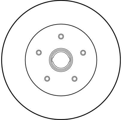 Brake Disc - DF1524S TRW