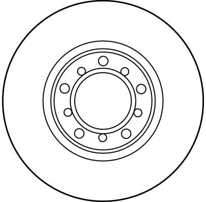 Brake Disc - DF1573 TRW