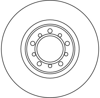 Brake Disc - DF1586 TRW