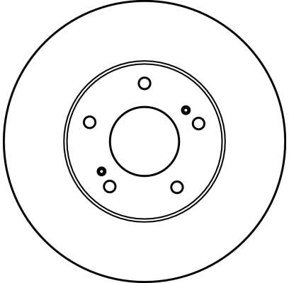 Brake Disc - DF2574 TRW
